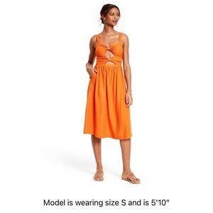 Fe Noel x target double cut midi dress